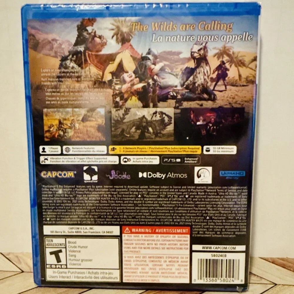 Monster Hunter Wilds‎ Standard Edition Sony PlayStation 5 PS5 Brand New Sealed